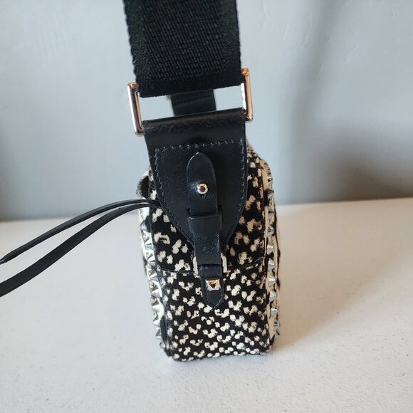 Jimmy Choo Studded Calf Hair Camera Bag "EUC" - Picture 7 of 16